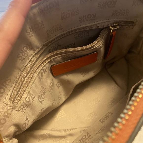 Saffiano Leather Chain-Link Crossbody Bag - Picture 10 of 11